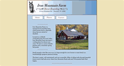 Desktop Screenshot of ironmountainfarm.com