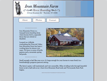 Tablet Screenshot of ironmountainfarm.com